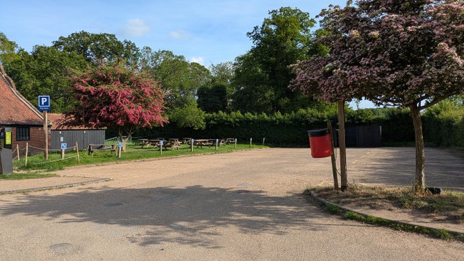 Disabled parking area at Blickling Estate